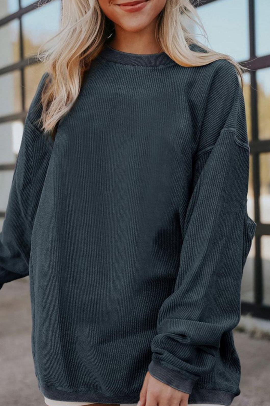 Lisa Ribbed Corduroy Pullover