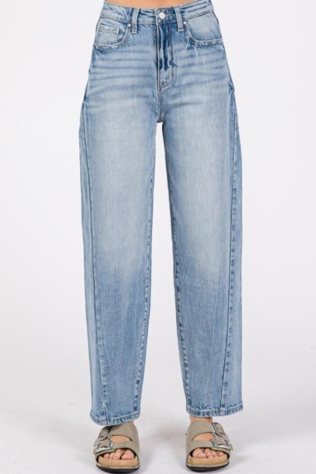 LeAnn High Rise Barrel Jeans