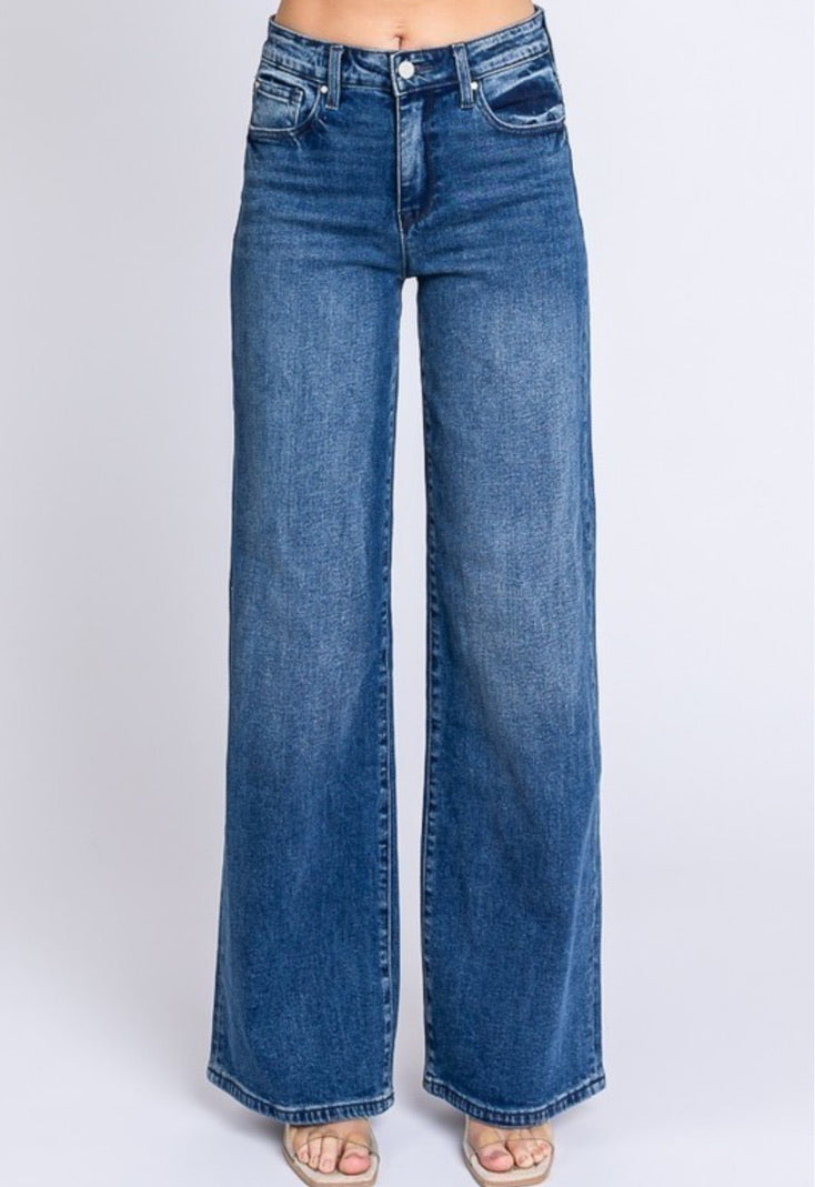 Emma High Rise Wide Leg Jean
