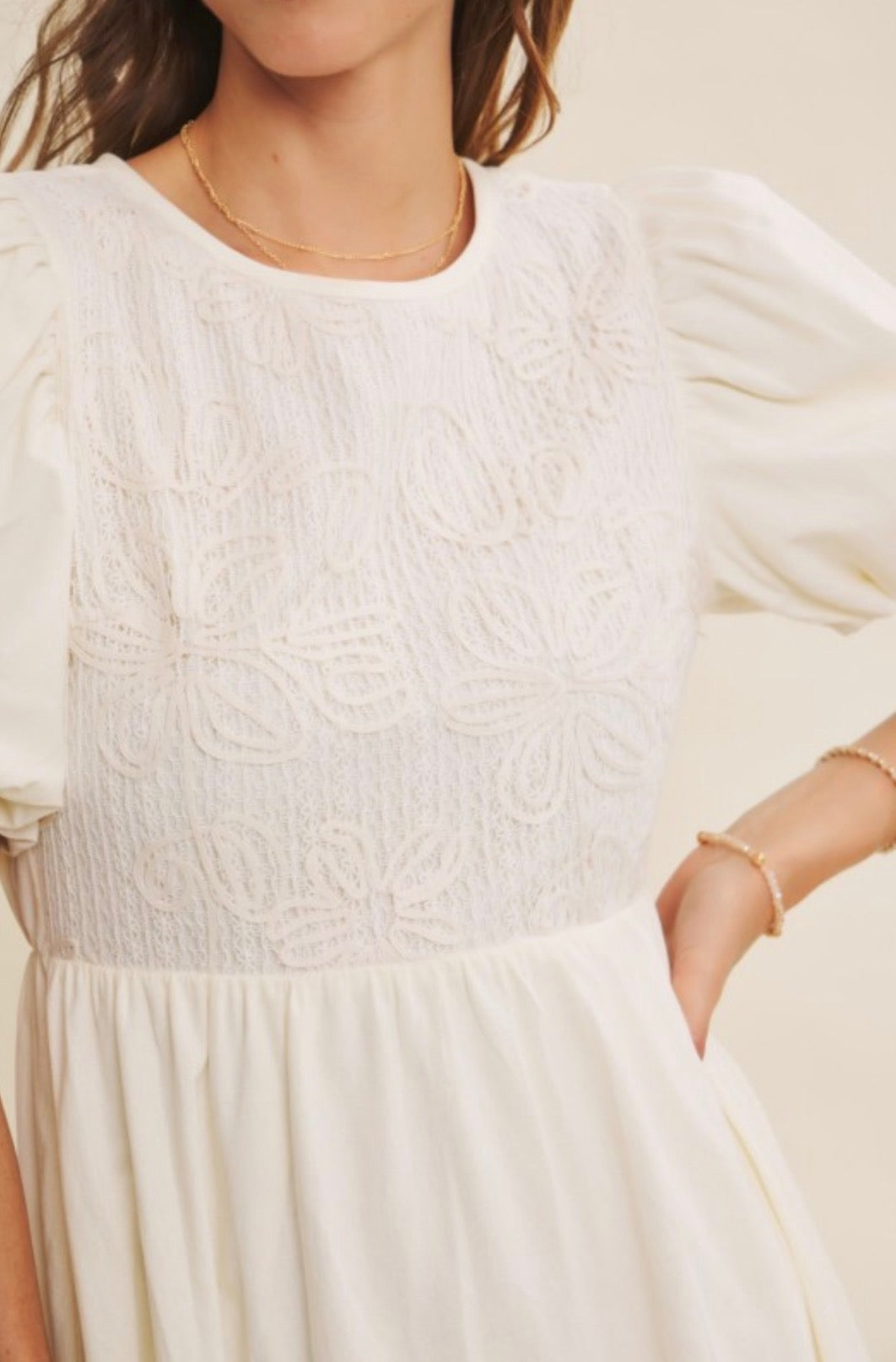 The Everly Embroidered Midi Dress