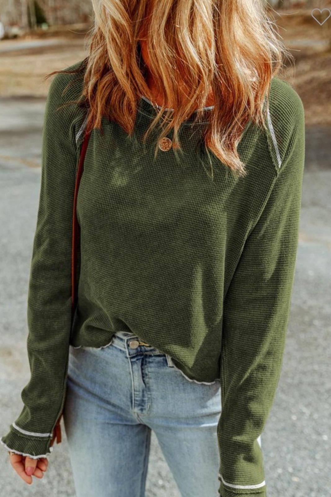 Emma Waffle Knit Shirt