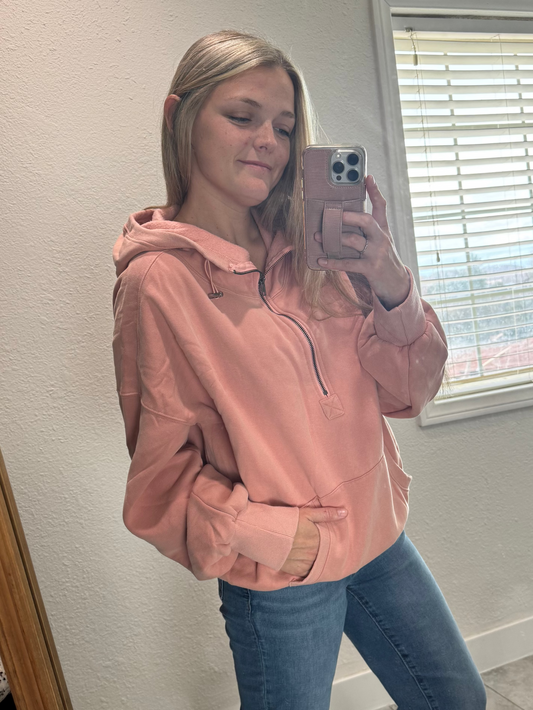 The Hannah Half Zip Hoodie