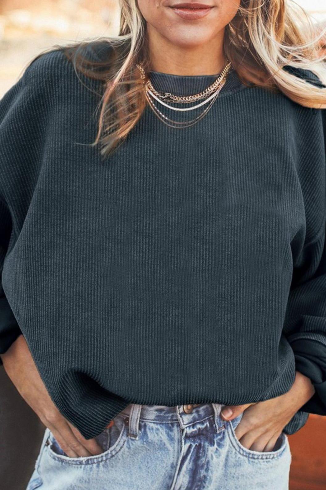 Lisa Ribbed Corduroy Pullover
