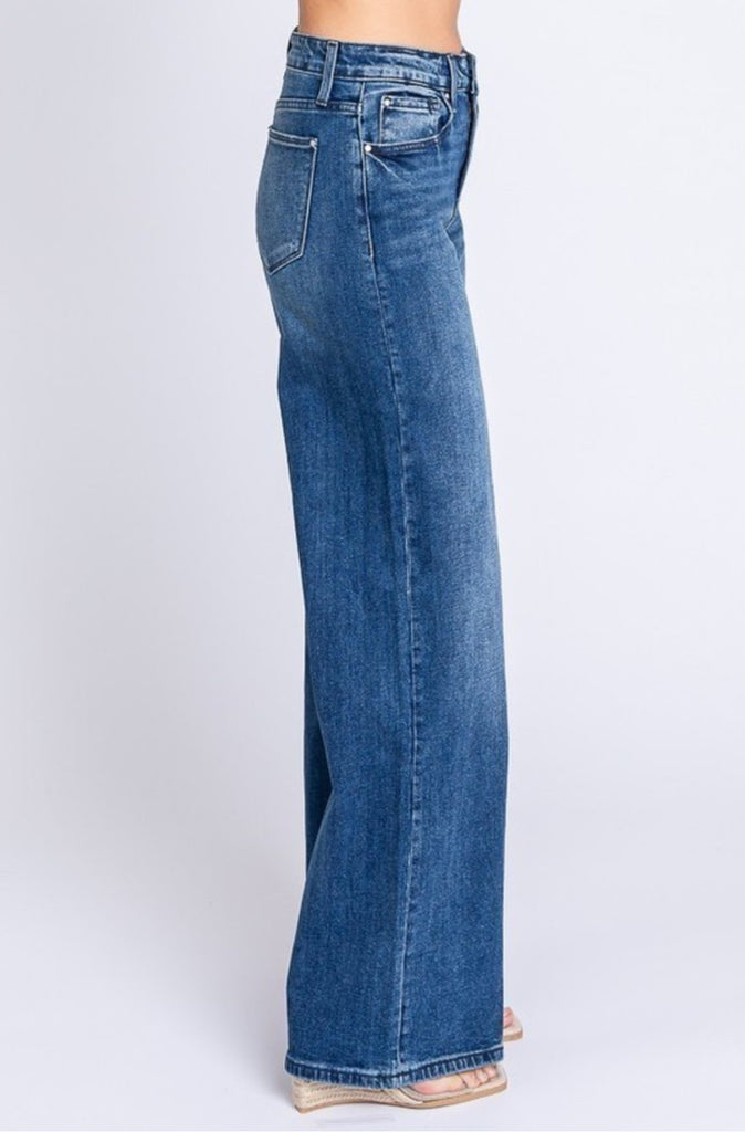 Emma High Rise Wide Leg Jean