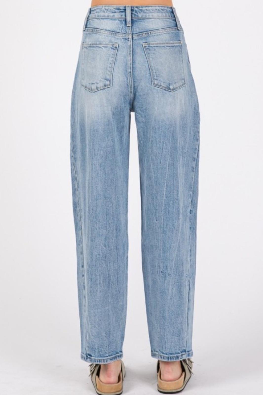 LeAnn High Rise Barrel Jeans