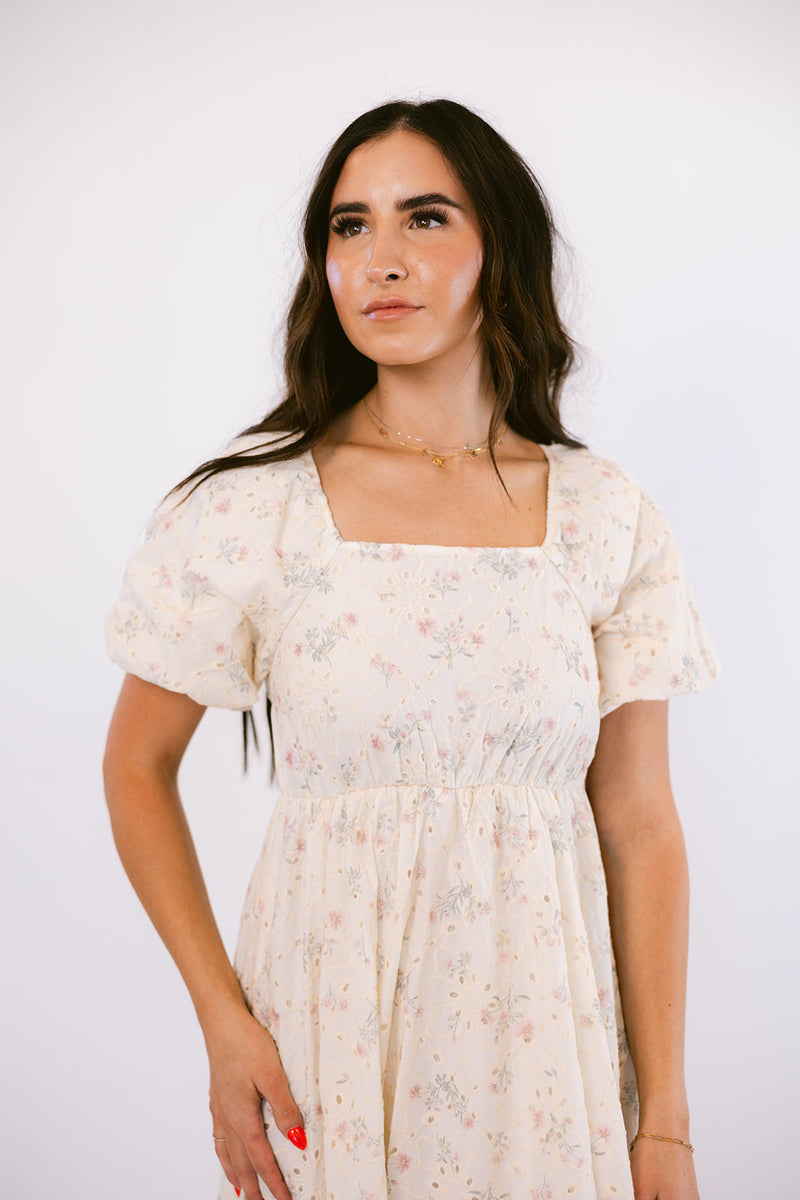 Ivory Floral Maxi
