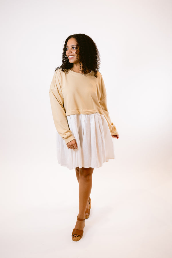 Sweater Dress in Taupe