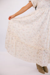 Ivory Floral Maxi