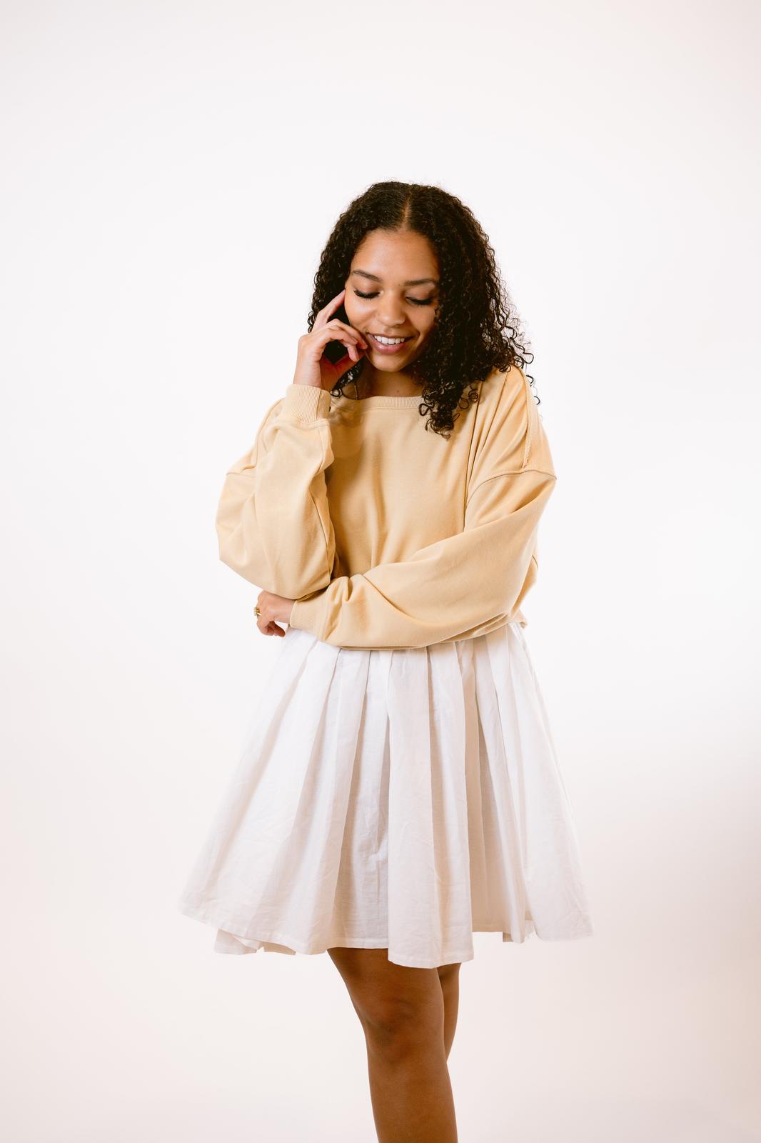 Sweater Dress in Taupe SHOP HELLO HONEY Sweater Dress in Taupe SHOP HELLO HONEY