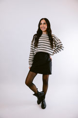 Heather Striped Sweater
