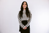 Heather Striped Sweater
