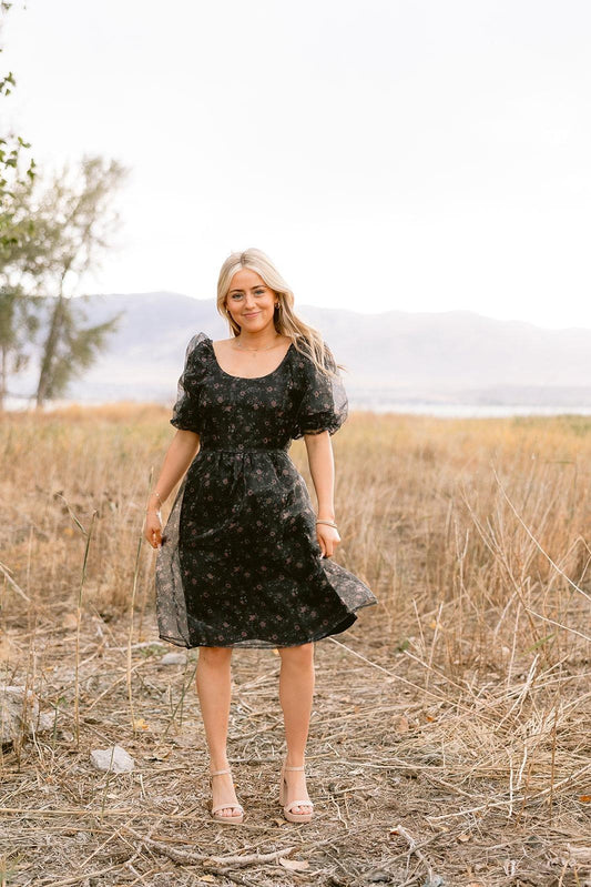 Cleo in Black Floral