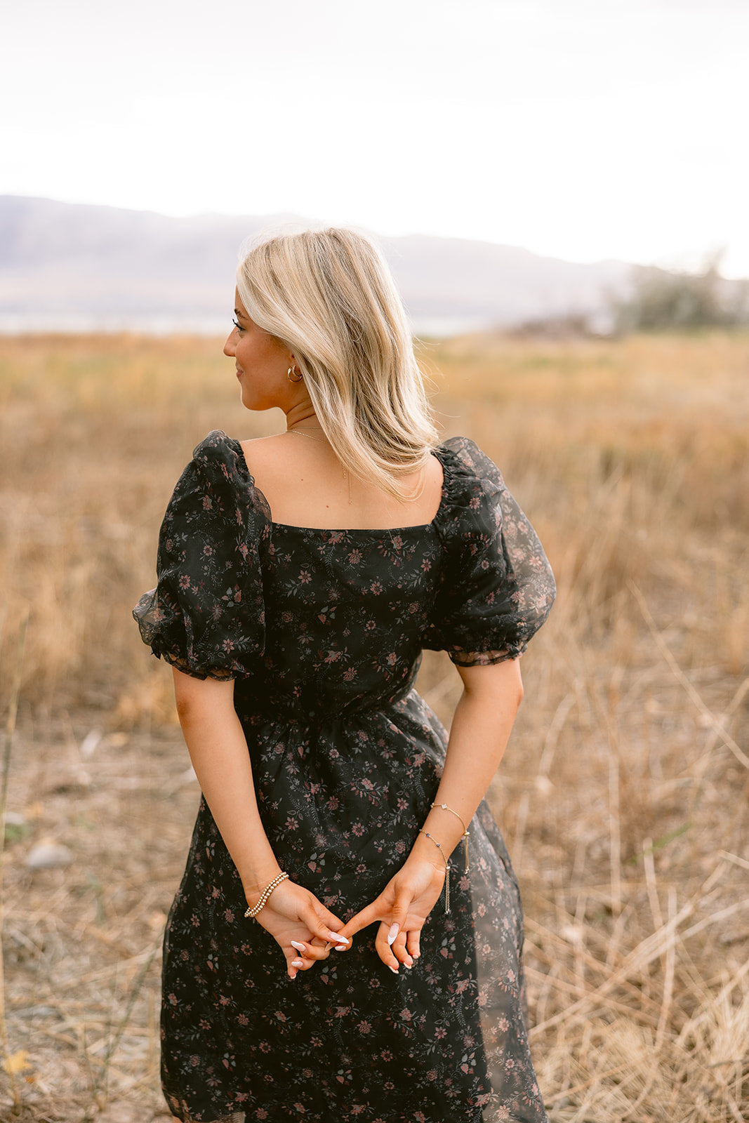 Cleo in Black Floral