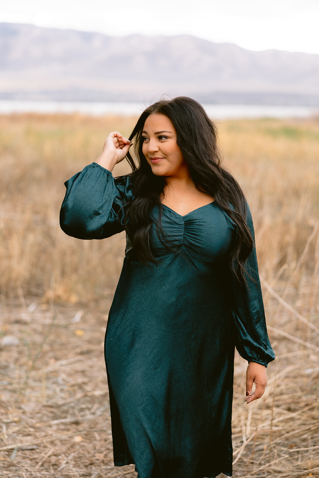 Sophia Midi in Dark Teal