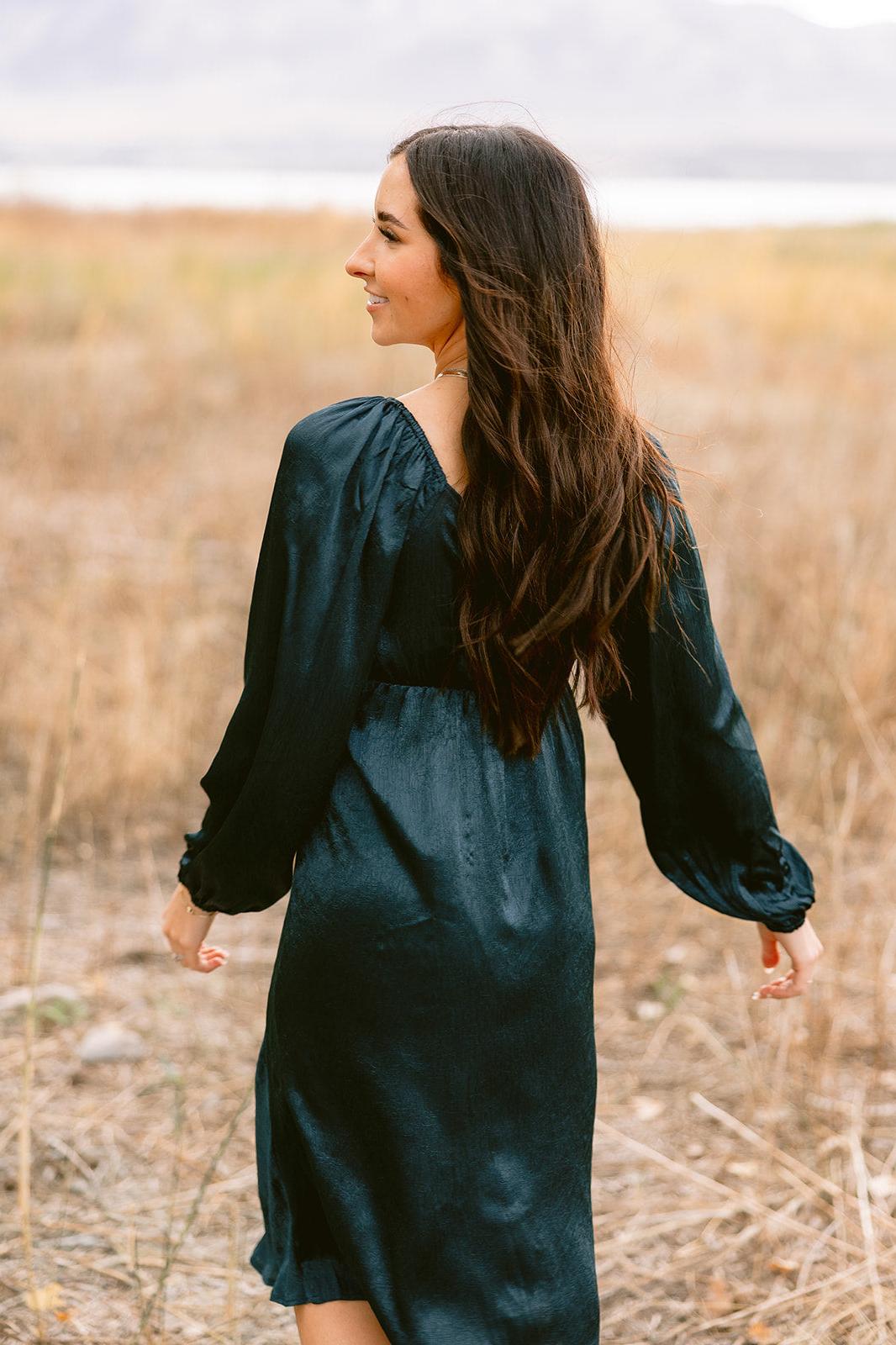 Sophia Midi in Dark Teal