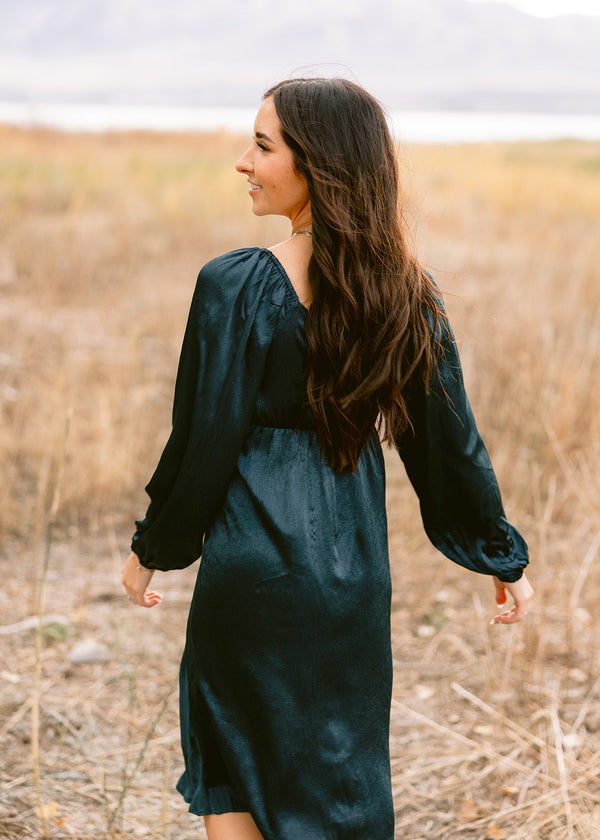 Sophia Midi in Dark Teal