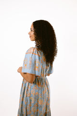 Baby Blue Border Midi