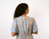 Baby Blue Border Midi