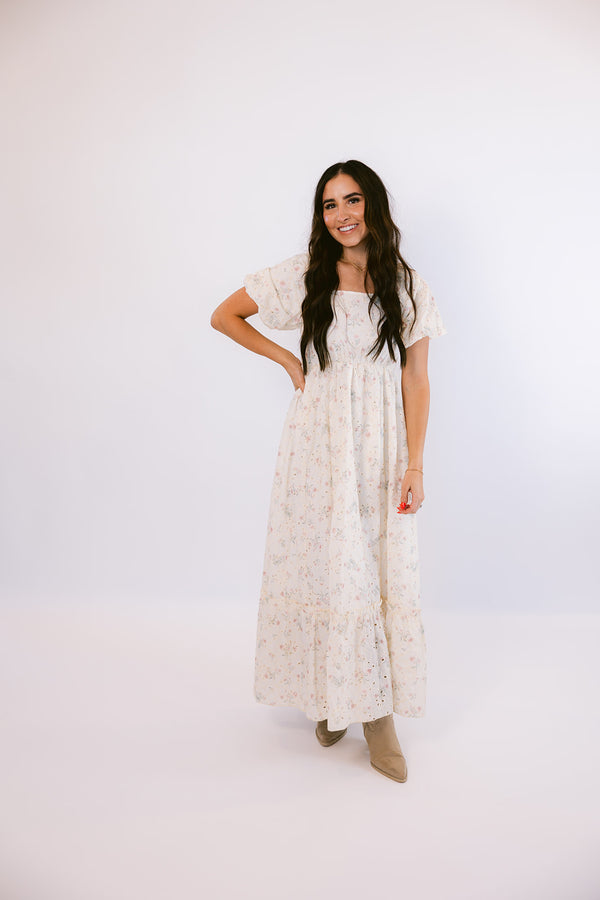 Ivory Floral Maxi