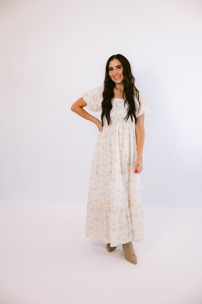 Ivory Floral Maxi