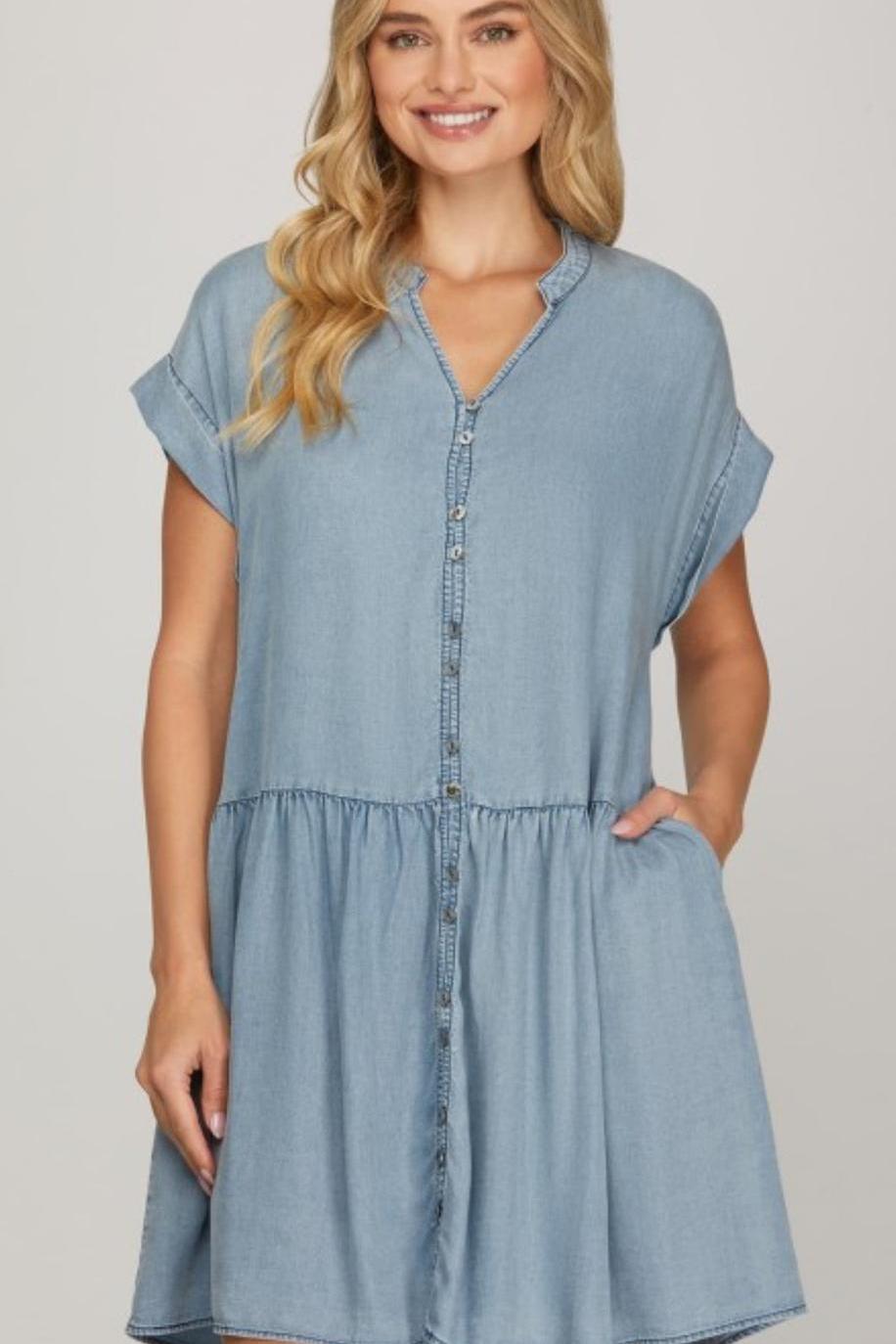 Beth Button Down Dress