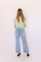 High Rise Cropped Wide Pants