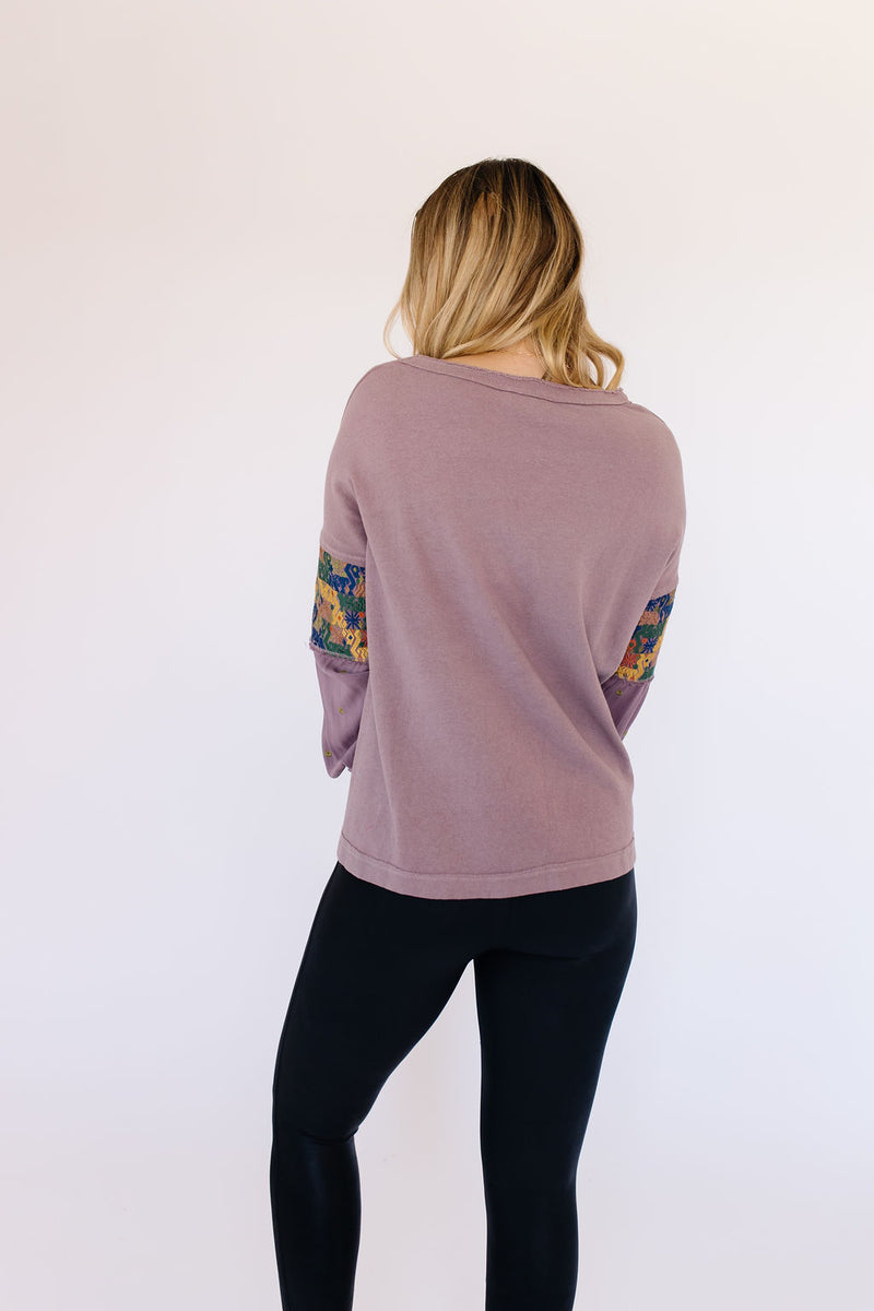 Embroidered Ash Long Sleeve