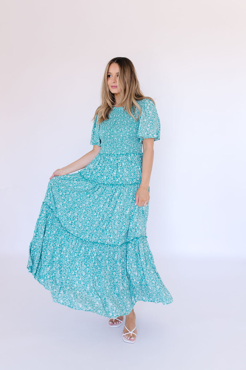 Maleficent Maxi in Teal