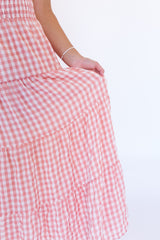 Checkered Rose Skirt